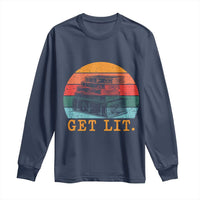 Book Lover Long Sleeve Shirt Get Lit Literature Reading - Wonder Print Shop