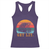 Book Lover Racerback Tank Top Get Lit Literature Reading - Wonder Print Shop