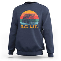 Book Lover Sweatshirt Get Lit Literature Reading - Wonder Print Shop