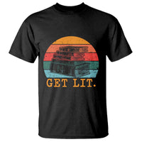 Book Lover T Shirt Get Lit Literature Reading - Wonder Print Shop