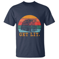 Book Lover T Shirt Get Lit Literature Reading - Wonder Print Shop