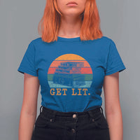Book Lover T Shirt For Women Get Lit Literature Reading - Wonder Print Shop