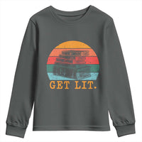 Book Lover Youth Sweatshirt Get Lit Literature Reading - Wonder Print Shop