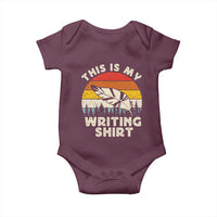 Funny Writer Baby Onesie This is My Writing Shirt Authors Poets Literature - Wonder Print Shop