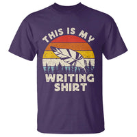 Funny Writer T Shirt This is My Writing Shirt Authors Poets Literature - Wonder Print Shop
