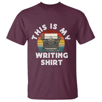 Funny Typewriter T Shirt This is My Writing Shirt - Wonder Print Shop