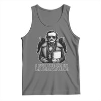 Funny Edgar Allan Poe Tank Top I Put The Lit In Literature - Wonder Print Shop