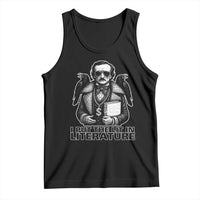 Funny Edgar Allan Poe Tank Top I Put The Lit In Literature - Wonder Print Shop