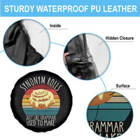 Funny English Grammar Spare Tire Cover Synonym Rolls Just Like Grammar Used To Make - Wonder Print Shop