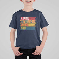 Funny English ELA Teacher T Shirt For Kid Capital Letters And Periods Bruh - Wonder Print Shop