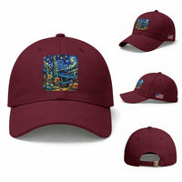 Desert Night Cactus Starry Night Arizona Stars Sky Nature Lover Gift Baseball Cap