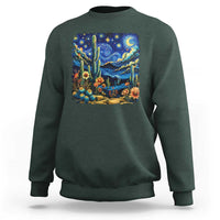 Desert Night Cactus Starry Night Arizona Stars Sky Nature Lover Gift Sweatshirt