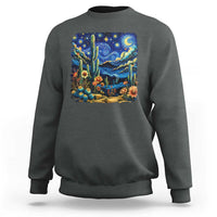 Desert Night Cactus Starry Night Arizona Stars Sky Nature Lover Gift Sweatshirt