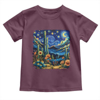 Desert Night Cactus Starry Night Arizona Stars Sky Nature Lover Gift Toddler T Shirt