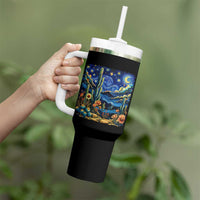 Desert Night Cactus Starry Night Arizona Stars Sky Nature Lover Gift Tumbler With Handle