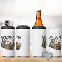 Arizona State Map Desert Landscape Cactus Southwest 4 in 1 Can Cooler Tumbler
