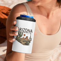 Arizona State Map Desert Landscape Cactus Southwest 4 in 1 Can Cooler Tumbler