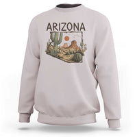 Arizona State Map Desert Landscape Cactus Southwest Sweatshirt