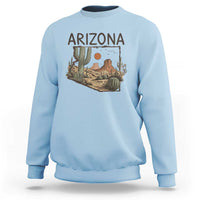 Arizona State Map Desert Landscape Cactus Southwest Sweatshirt