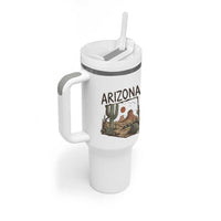 Arizona State Map Desert Landscape Cactus Southwest Tumbler With Handle