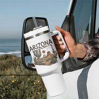 Arizona State Map Desert Landscape Cactus Southwest Tumbler With Handle