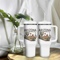 Arizona State Map Desert Landscape Cactus Southwest Tumbler With Handle