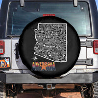 Arizona Map Phoenix Sedona Tucson Southwest Travel Spare Tire Cover