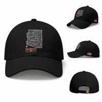Arizona Map Phoenix Sedona Tucson Southwest Travel Baseball Cap