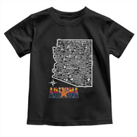 Arizona Map Phoenix Sedona Tucson Southwest Travel Toddler T Shirt