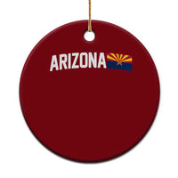 Vintage Arizona AZ State Flag Ceramic Ornament