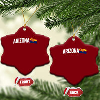 Vintage Arizona AZ State Flag Ceramic Ornament