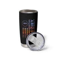 Arizona American Flag Pride Cactus Landscape Established 1912 Tumbler Cup