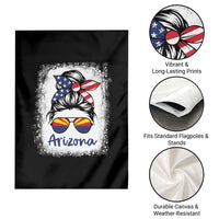 Arizona American Flag Messy Bun Pride Garden Flag