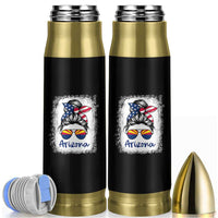 Arizona American Flag Messy Bun Pride Bullet Tumbler