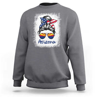 Arizona American Flag Messy Bun Pride Sweatshirt