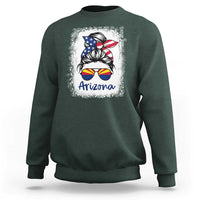 Arizona American Flag Messy Bun Pride Sweatshirt