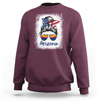 Arizona American Flag Messy Bun Pride Sweatshirt
