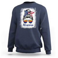 Arizona American Flag Messy Bun Pride Sweatshirt