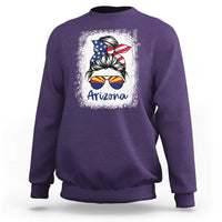 Arizona American Flag Messy Bun Pride Sweatshirt