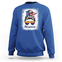 Arizona American Flag Messy Bun Pride Sweatshirt