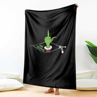Funny Elf Hand Christmas Throw Blanket Ew People Anti Socaial Xmas - Wonder Print Shop