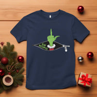 Funny Elf Hand Christmas T Shirt Ew People Anti Socaial Xmas - Wonder Print Shop