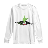 Funny Elf Hand Christmas Long Sleeve Shirt Ew People Anti Socaial Xmas - Wonder Print Shop