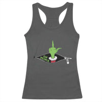 Funny Elf Hand Christmas Racerback Tank Top Ew People Anti Socaial Xmas - Wonder Print Shop