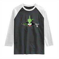 Funny Elf Hand Christmas Raglan Shirt Ew People Anti Socaial Xmas - Wonder Print Shop