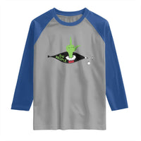 Funny Elf Hand Christmas Raglan Shirt Ew People Anti Socaial Xmas - Wonder Print Shop