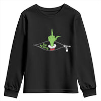 Funny Elf Hand Christmas Youth Sweatshirt Ew People Anti Socaial Xmas - Wonder Print Shop