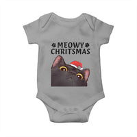 Funny Black Cat Christmas Baby Onesie Cute Kitty Xmas - Wonder Print Shop