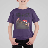 Funny Black Cat Christmas T Shirt For Kid Cute Kitty Xmas - Wonder Print Shop