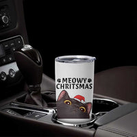 Funny Black Cat Christmas Tumbler Cup Cute Kitty Xmas - Wonder Print Shop